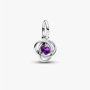 Pandora • Purple Eternity Circle Dangle Charm